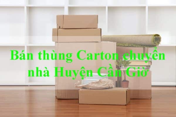 đơn vị bán thùng carton chuyển nhà huyện Cần Giờ