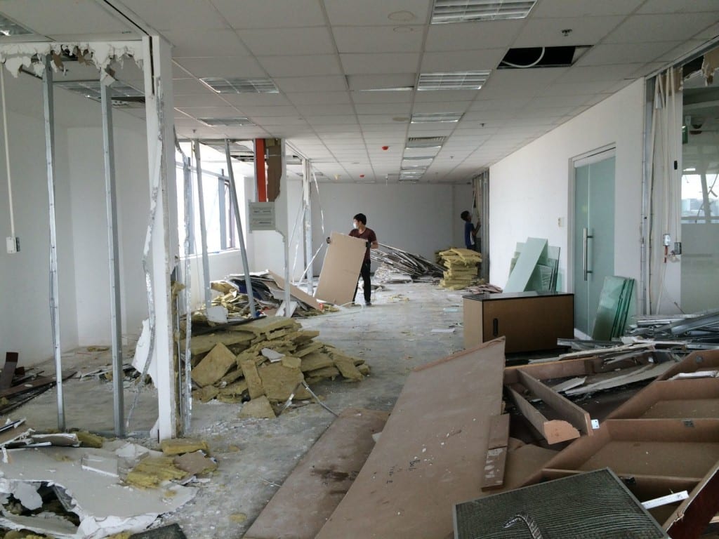 Quy trình hoàn trả mặt bằng văn phòng 