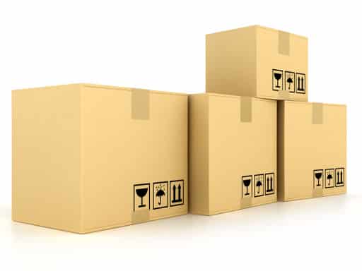 Thùng giấy được sử dụng nhiều trong việc vận chuyển hàng hóa