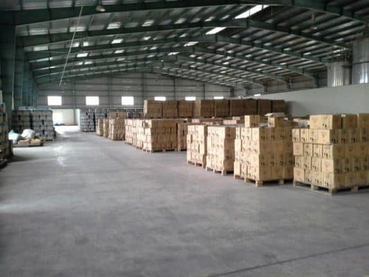 kho xưởng sạch sẽ, đảm bảo chất lượng