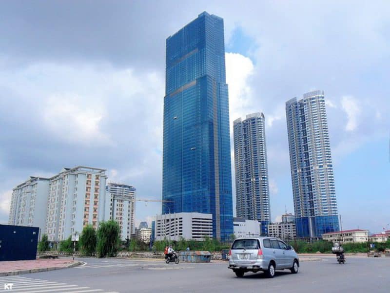 Tòa nhà phía sau bị che khuất bởi tòa phía trước cao hơn